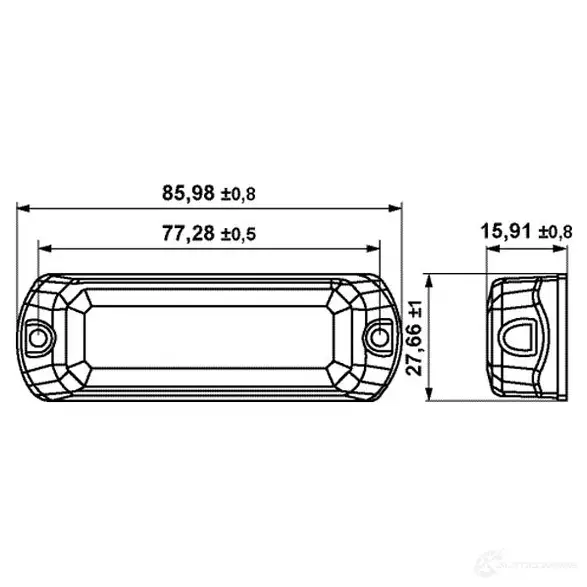 Проблесковый маячок HELLA 1437448989 FMSRX P 2xd014561801 изображение 1