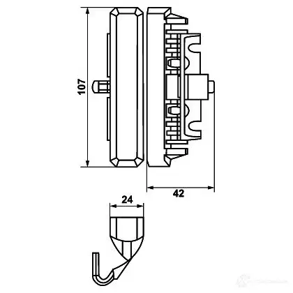 Проблесковый маячок HELLA BST 18467 E6 0471 2xd012160911 изображение 1