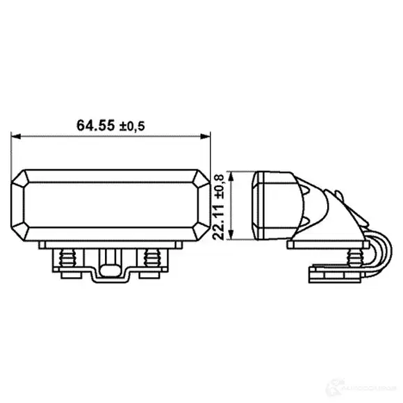 Проблесковый маячок HELLA 1437449301 2xd014561701 NWQ3 0 изображение 1