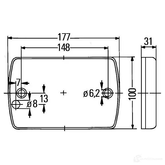 Проблесковый маячок HELLA 2xd965429001 23978KH e4 0925 18522 изображение 1