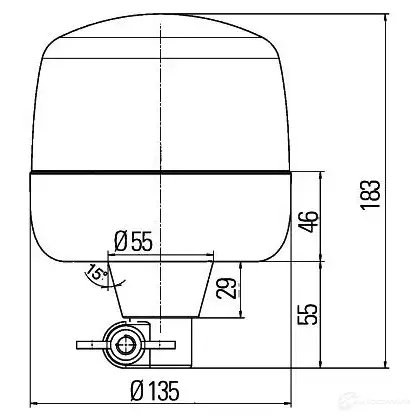 Проблесковый маячок HELLA R ota-LED 18481 2xd012878011 W5LHOYE изображение 1