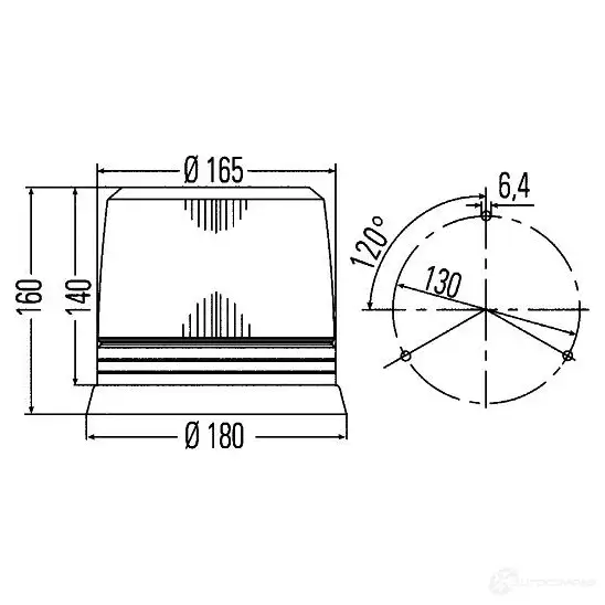 Ходовые огни HELLA 2RL 007 017-071 15755 E4 6511 e1 3486 изображение 1