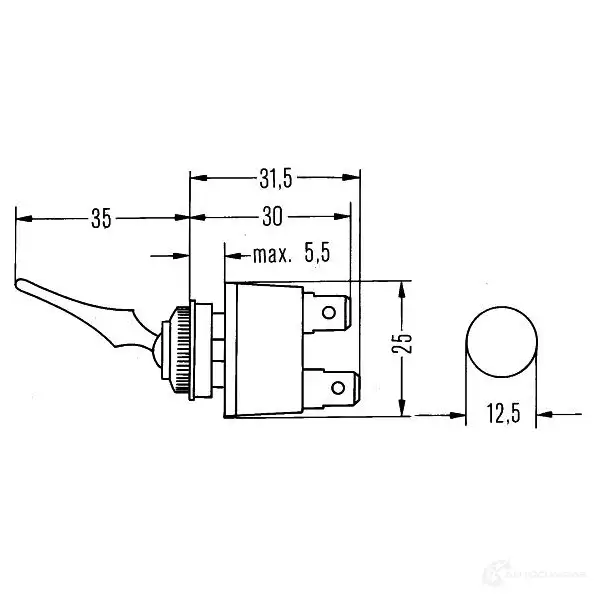 Переключатель HELLA 6eg001567122 FCI YBU 20070 4082300043761 изображение 1