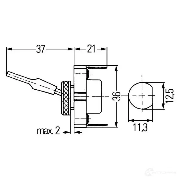 Переключатель HELLA 061514 6eg001567041 20067 S 08 изображение 1