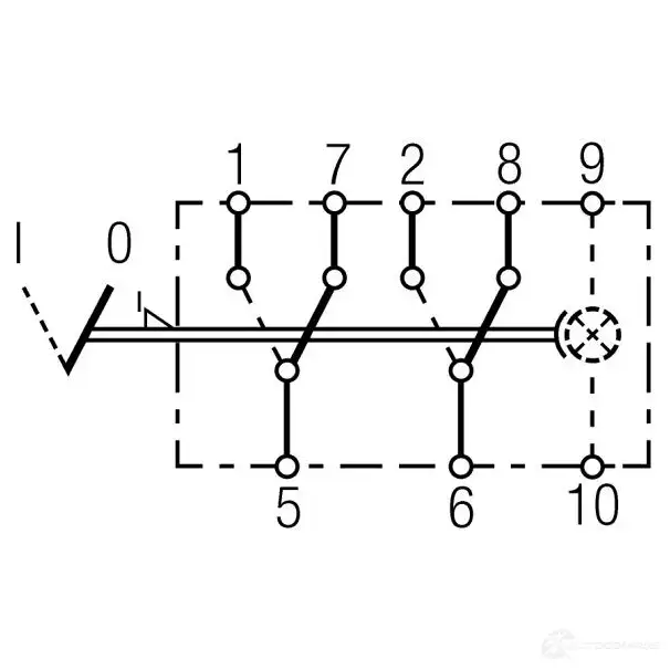 Клавиша HELLA EH65PRG 20100 6EH 007 832-041 06157 8 изображение 3