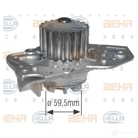 Водяной насос, помпа HELLA MGL0RU2 8mp376802444 48470 _BEHR HELLA SERVICE_