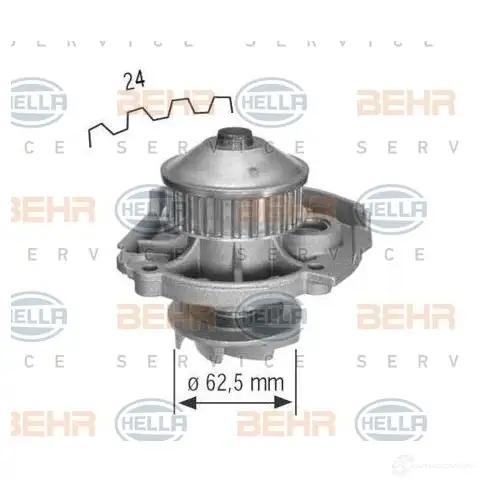 Водяной насос, помпа HELLA 8mp376800304 _BEHR HELLA SERVICE_ 48120 XAM2DY2 изображение 0