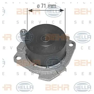 Водяной насос, помпа HELLA _BEHR HELLA SERVICE_ 8mp376800584 G2YDB 48175