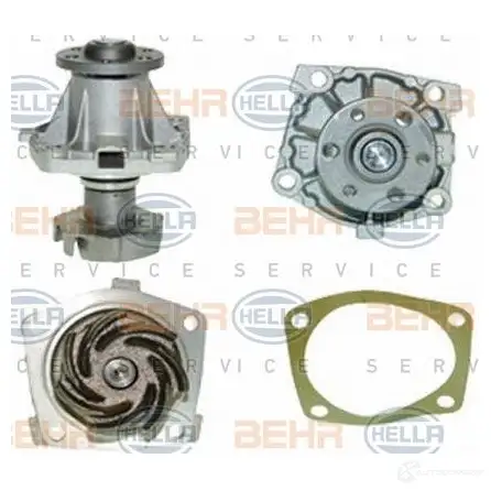 Водяной насос, помпа HELLA NF4YCAA 48900 _BEHR HELLA SERVICE_ 8mp376806131