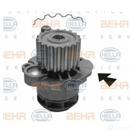 Водяной насос, помпа HELLA _BEHR HELLA SERVICE_ 48169 3JDRUAK 8mp376800554