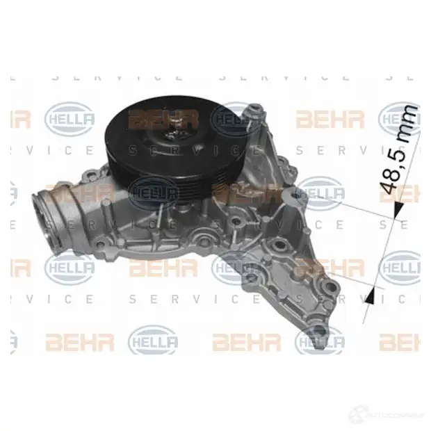 Водяной насос, помпа HELLA M8GRXSJ _BEHR HELLA SERVICE_ 8mp376810624 49258