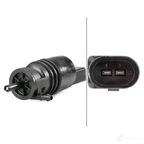 Моторчик омывателя стеклоочистителя HELLA 4082300672329 1416675049 8tw006848131 064L C - Изображение 1