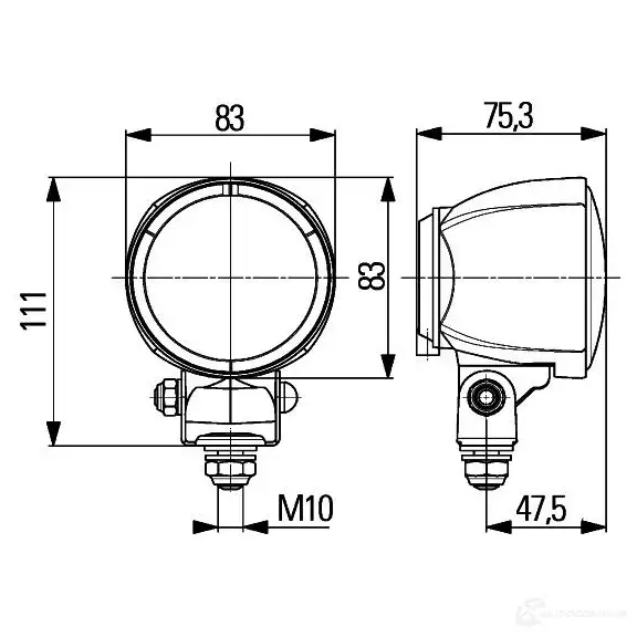 Лампа освещения салона HELLA X7DHILY 12844 Modul 70 H3 1G0 996 176-001 изображение 7