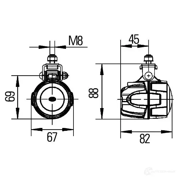 Рабочее освещение HELLA 1g0995050011 Modul 50 LED T5QZAC 12837 изображение 7