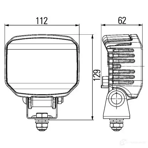Рабочее освещение HELLA 9LRGD31 1ga996388021 Power Beam 1800 13144 изображение 6