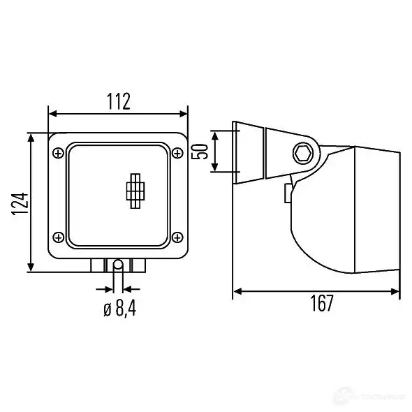 Рабочее освещение HELLA 015335 Ultra Beam Standard FF 1ga996083001 13037 изображение 7
