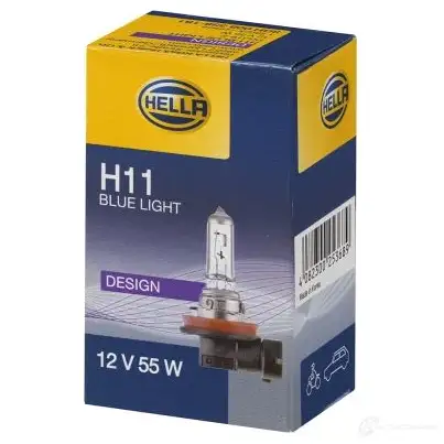 Галогенная лампа HELLA 8GH 008 358-181 H11 Blue Light BWOWPC 42660 изображение 1