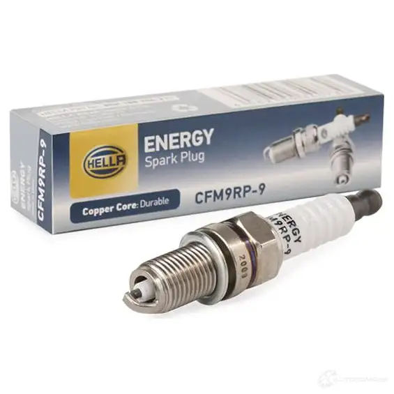 Свеча зажигания никелевая energy HELLA 35481 CFM9 RP-9 8EH188704211 NJOONO - Изображение 1