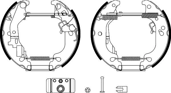 Тормозные колодки HELLA 1440336326 XTQG D 8DB 355 038-181