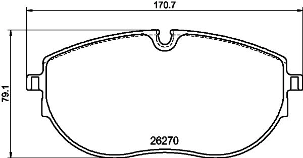 Тормозные колодки дисковые, комплект HELLA 8DB 355 040-891 1439896152 Y X5T4Q изображение 0