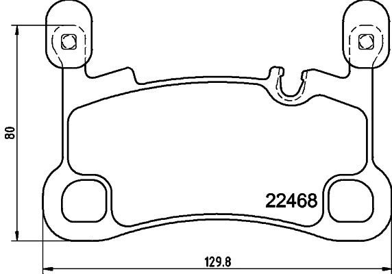 Тормозные колодки дисковые, комплект HELLA SBYK 07D 8DB 355 039-111 1439896101
