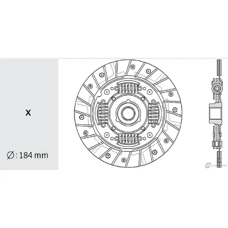 Диск сцепления VALEO PHC AJ97W4 MZXT K5 1422786016 DW-35