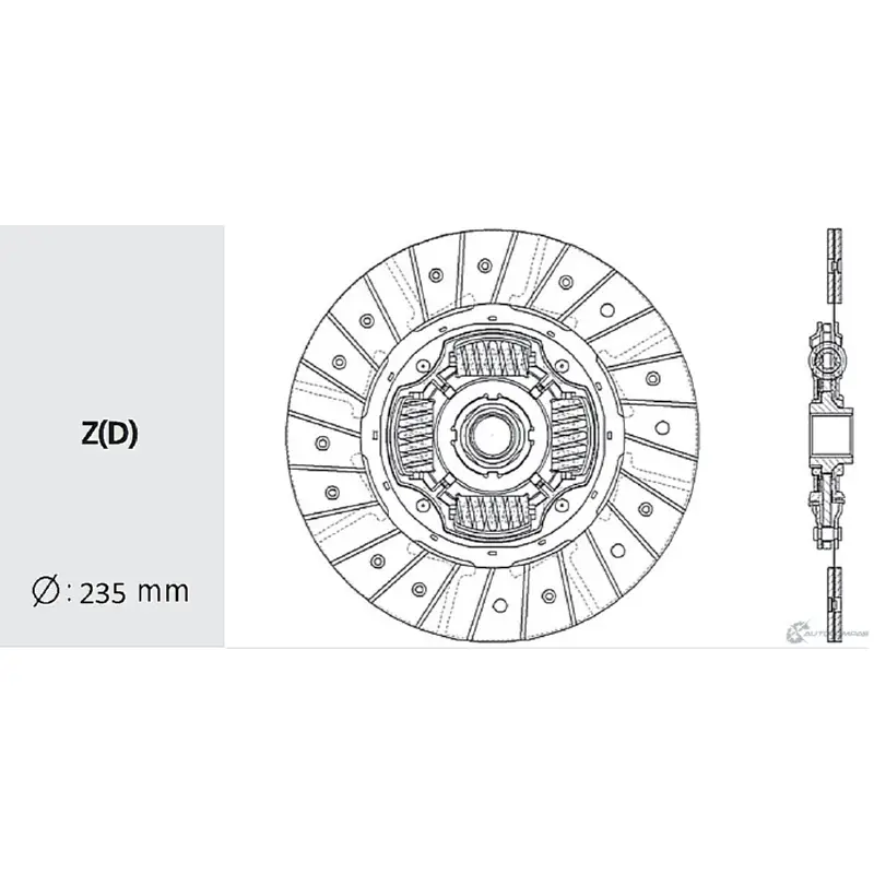 Диск сцепления VALEO PHC DW-53 1422786058 6FK QS JHMYZ6