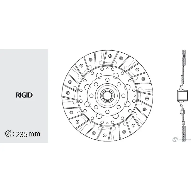 Диск сцепления VALEO PHC HFP 0V HD-161 1422789050 1EXGE