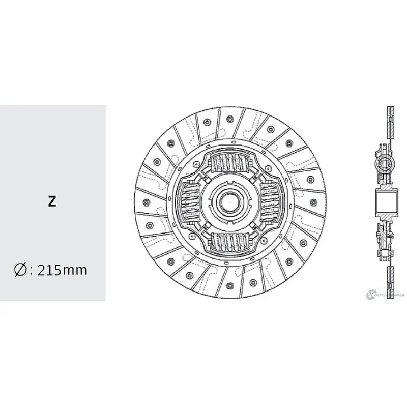 Диск сцепления VALEO PHC HD-96 K0XUJB 7AU E4I 1422788933