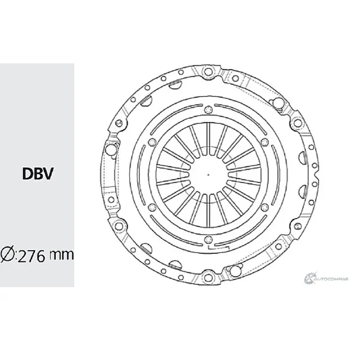 Корзина сцепления VALEO PHC 3 GHK9Z 4DF6LO4 1422788944 HDC-11