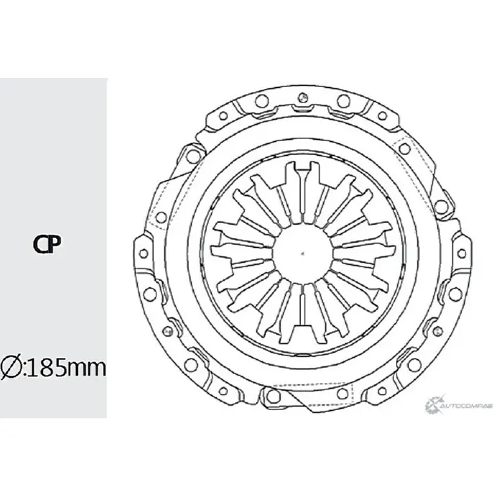 Корзина сцепления VALEO PHC V1KAT4 HDC-61 1422788956 IT B9N9M изображение 0