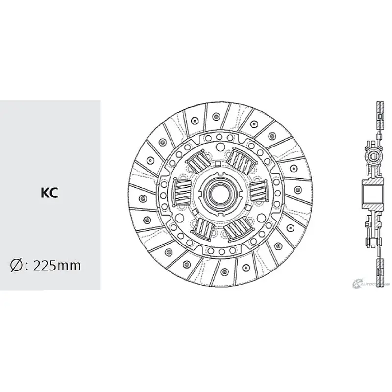 Диск сцепления VALEO PHC KD-04 1422788934 003 I8 I6Q52