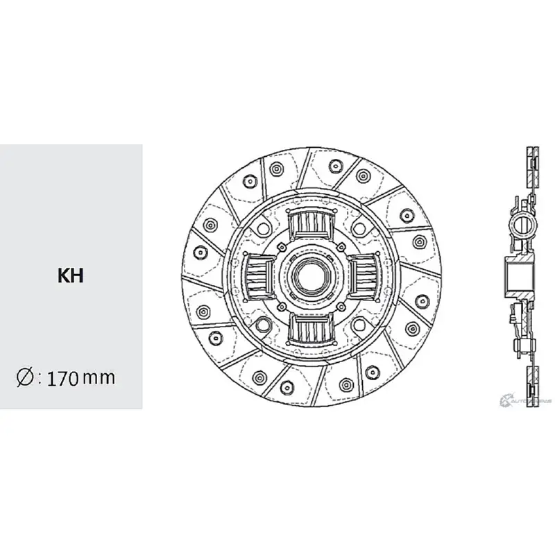 Диск сцепления VALEO PHC MB-32 4N1B0 1422789492 Y18 IC изображение 0