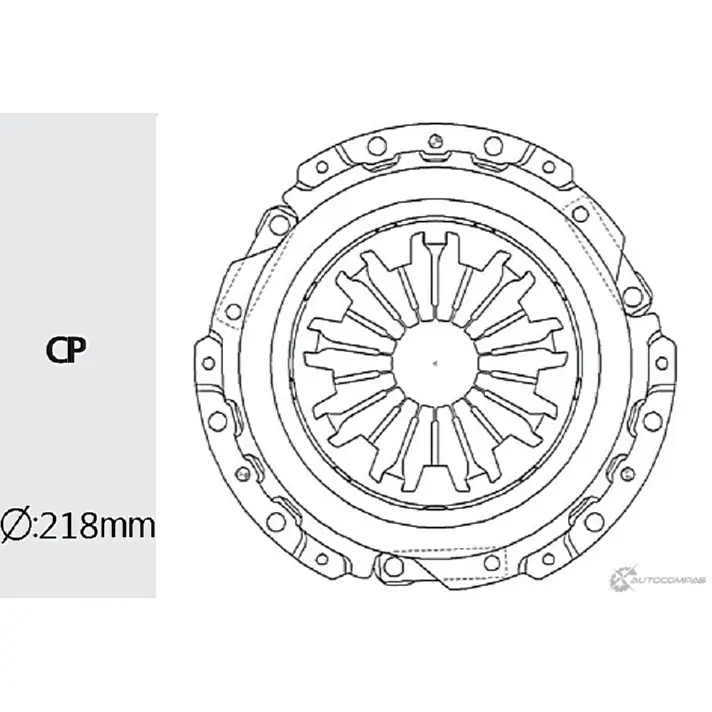 Корзина сцепления VALEO PHC IFF25 8 Y35RKM 1422789498 MTC-09