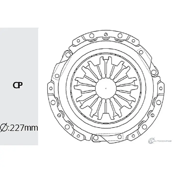 Корзина сцепления VALEO PHC SOA34 A 1422789501 MTC-34 OITWK