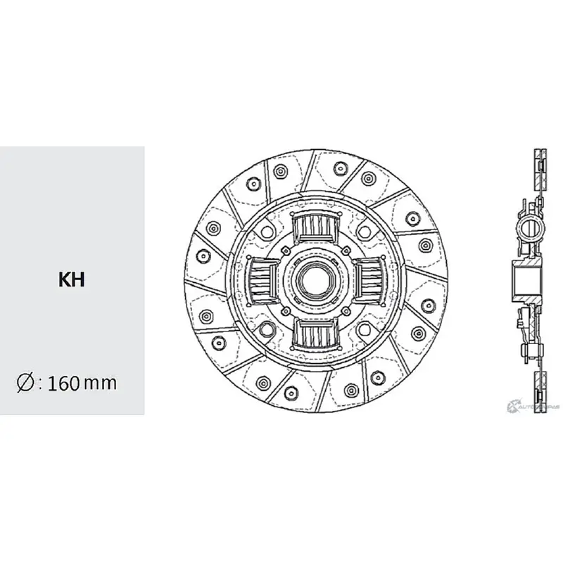 Диск сцепления VALEO PHC KV6QZV NS-36 1422789633 CBLK1N Z