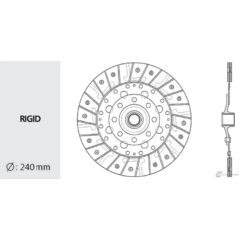 Диск сцепления VALEO PHC L19U649 1422789912 SY24 O 2QBGM