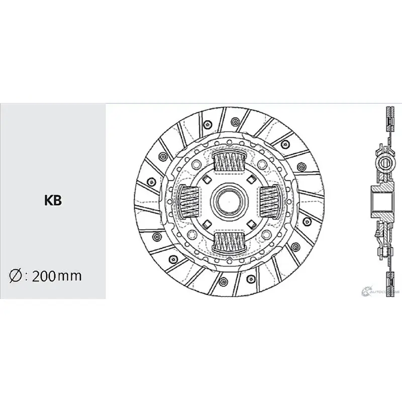 Диск сцепления VALEO PHC A3KB4G 1422790169 TY-28 8 PGF4