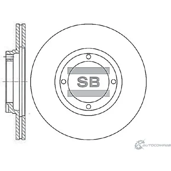 Тормозной диск SANGSIN SD1001 DSO QW 1422787075