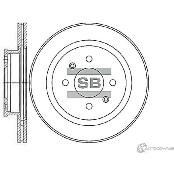 Тормозной диск SANGSIN 1422787135 SD1021 SCIV T изображение 0
