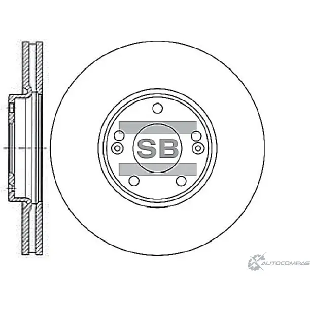 Тормозной диск SANGSIN 9LC UXBQ SD1023 1422787137 изображение 0
