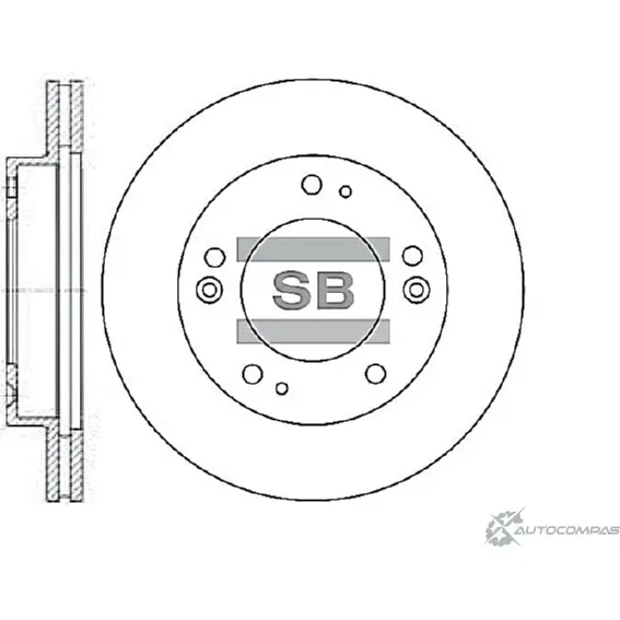 Тормозной диск SANGSIN SD2019 1422788797 5 Y3NGC изображение 0