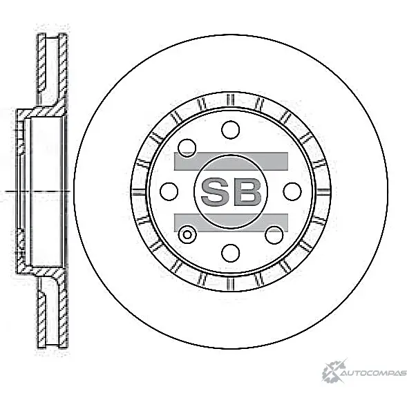 Тормозной диск SANGSIN SA MMPT SD3003 1422786357 изображение 0