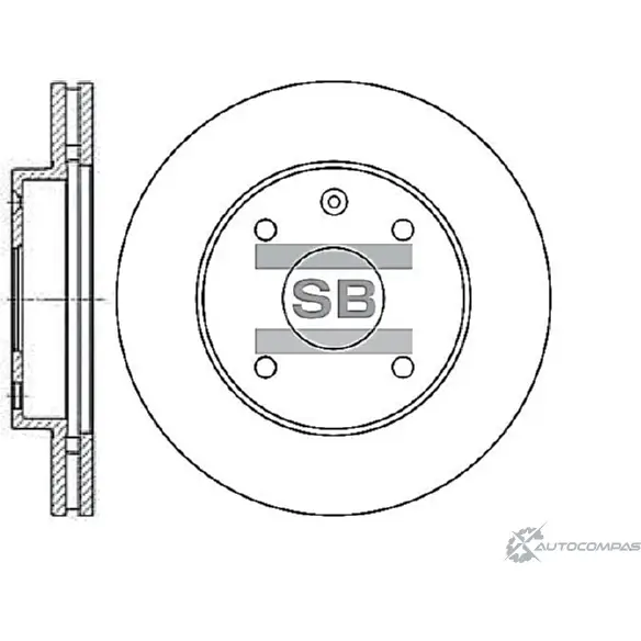 Тормозной диск SANGSIN SD3017 GD VWQL 1422786364 изображение 0