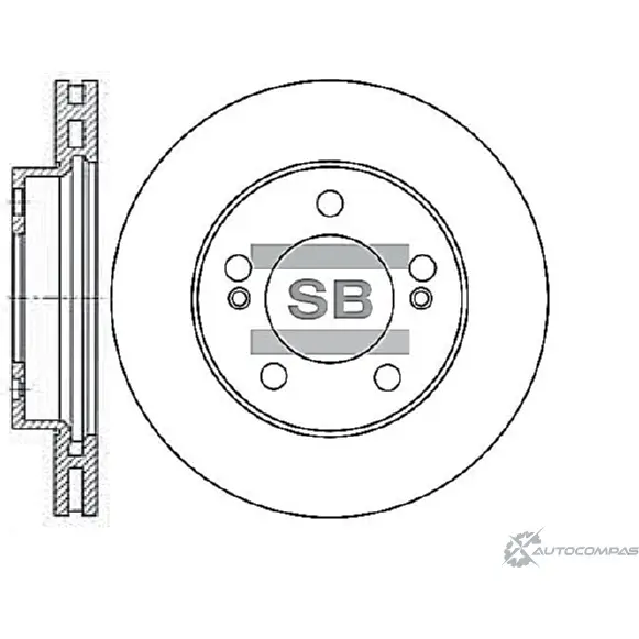Тормозной диск SANGSIN SD3024 1422789893 SN NQ5H изображение 0