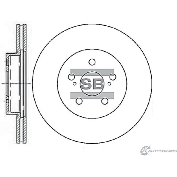 Тормозной диск SANGSIN SD4001 Z NLJWWY 1422790049 изображение 0