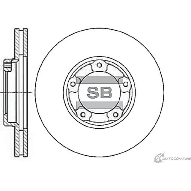 Тормозной диск SANGSIN 1422790050 MX4PGL L SD4002 изображение 0