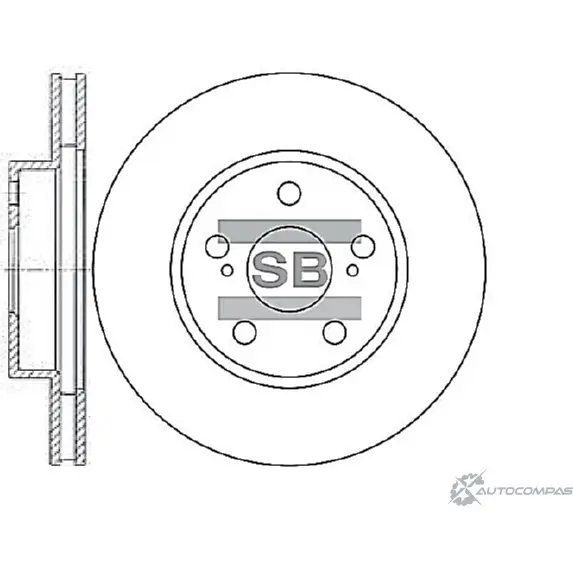 Тормозной диск SANGSIN 1422790057 SD4013 R2SU 3O