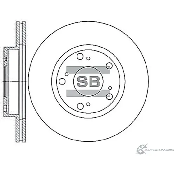 Тормозной диск SANGSIN SD4102 1422786486 S RLX8S изображение 0