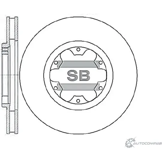 Тормозной диск SANGSIN SD4214 1422789584 8AL4 IQ изображение 0